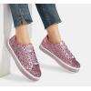 imageLUCKY STEP Womens Platform Glitter Sneakers  Sparkly Bling Shiny Dressy Bedazzled Wedding Bridal Fashion Walking ShoesAll Pink