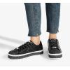 imageLUCKY STEP Womens Platform Glitter Sneakers  Sparkly Bling Shiny Dressy Bedazzled Wedding Bridal Fashion Walking ShoesBlack