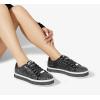 imageLUCKY STEP Womens Platform Glitter Sneakers  Sparkly Bling Shiny Dressy Bedazzled Wedding Bridal Fashion Walking ShoesBlack