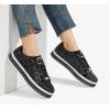 imageLUCKY STEP Womens Platform Glitter Sneakers  Sparkly Bling Shiny Dressy Bedazzled Wedding Bridal Fashion Walking ShoesBlack