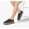 imageLUCKY STEP Womens Platform Glitter Sneakers  Sparkly Bling Shiny Dressy Bedazzled Wedding Bridal Fashion Walking ShoesBlack