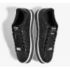 imageLUCKY STEP Womens Platform Glitter Sneakers  Sparkly Bling Shiny Dressy Bedazzled Wedding Bridal Fashion Walking ShoesBlack