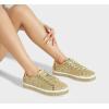 imageLUCKY STEP Womens Platform Glitter Sneakers  Sparkly Bling Shiny Dressy Bedazzled Wedding Bridal Fashion Walking ShoesGold