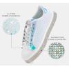 imageLUCKY STEP Womens Platform Glitter Sneakers  Sparkly Bling Shiny Dressy Bedazzled Wedding Bridal Fashion Walking ShoesWhite