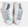 imageLUCKY STEP Womens Platform Glitter Sneakers  Sparkly Bling Shiny Dressy Bedazzled Wedding Bridal Fashion Walking ShoesWhite