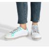 imageLUCKY STEP Womens Platform Glitter Sneakers  Sparkly Bling Shiny Dressy Bedazzled Wedding Bridal Fashion Walking ShoesWhite