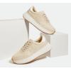 imageLUCKY STEP Womens Star Platform Sneakers Fashion Chunky Retro Trendy Casual Tennis Running Trainning Walking ShoesBeige