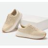imageLUCKY STEP Womens Star Platform Sneakers Fashion Chunky Retro Trendy Casual Tennis Running Trainning Walking ShoesBeige