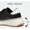imageLUCKY STEP Womens Star Platform Sneakers Fashion Chunky Retro Trendy Casual Tennis Running Trainning Walking ShoesBlack