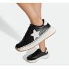 imageLUCKY STEP Womens Star Platform Sneakers Fashion Chunky Retro Trendy Casual Tennis Running Trainning Walking ShoesBlack