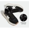 imageLUCKY STEP Womens Star Platform Sneakers Fashion Chunky Retro Trendy Casual Tennis Running Trainning Walking ShoesBlack
