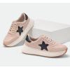 imageLUCKY STEP Womens Star Platform Sneakers Fashion Chunky Retro Trendy Casual Tennis Running Trainning Walking ShoesNude