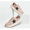 imageLUCKY STEP Womens Star Platform Sneakers Fashion Chunky Retro Trendy Casual Tennis Running Trainning Walking ShoesNude