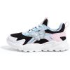 imageLUCKY STEP Girls Kids Butterfly Running Sneaker Tennis Sparkle Mesh Athletic School Gym Laceup Walking Shoes for ToddlerLittle KidBig KidBlackBlue
