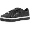 imageLUCKY STEP Womens Platform Glitter Sneakers  Sparkly Bling Shiny Dressy Bedazzled Wedding Bridal Fashion Walking ShoesBlack