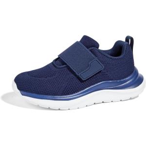 imageLUCKY STEP Boys Girls Sneakers Kids Shoes Unisex Walking Running School Athletic Hook and Loops Strap Breathable Tennis Shoes for ToddlerLittle KidBig KidNavy