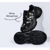 imageLUCKY STEP Womens Chunky Sneakers Platform Fashion Rhinestone Sparkly Dad Walking Shoes Butterfly Lace Wedge Casual Shiny Thick Sole FootwearBlack