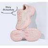 imageLUCKY STEP Womens Chunky Sneakers Platform Fashion Rhinestone Sparkly Dad Walking Shoes Butterfly Lace Wedge Casual Shiny Thick Sole FootwearNude