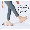 imageLUCKY STEP Womens Chunky Sneakers Platform Fashion Rhinestone Sparkly Dad Walking Shoes Butterfly Lace Wedge Casual Shiny Thick Sole FootwearNude