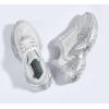 imageLUCKY STEP Womens Chunky Sneakers Platform Fashion Rhinestone Sparkly Dad Walking Shoes Butterfly Lace Wedge Casual Shiny Thick Sole FootwearSilver