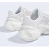 imageLUCKY STEP Womens Chunky Sneakers Platform Fashion Rhinestone Sparkly Dad Walking Shoes Butterfly Lace Wedge Casual Shiny Thick Sole FootwearWhite