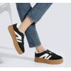 imageLUCKY STEP Womens Platform Gum Thick Sole Fashion Sneakers Classic Retro Rubber Low Top Casual Tennis Skate Walking ShoesBlackWhite