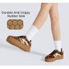 imageLUCKY STEP Womens Platform Gum Thick Sole Fashion Sneakers Classic Retro Rubber Low Top Casual Tennis Skate Walking ShoesLeopard