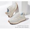 imageLUCKY STEP Womens Platform Retro Sneakers Classic Trainers Casual Footwear Tennis Running Chunky Laceup Stylish Walking ShoesBeige