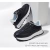 imageLUCKY STEP Womens Platform Retro Sneakers Classic Trainers Casual Footwear Tennis Running Chunky Laceup Stylish Walking ShoesBlack