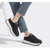 imageLUCKY STEP Womens Platform Retro Sneakers Classic Trainers Casual Footwear Tennis Running Chunky Laceup Stylish Walking ShoesBlack