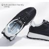 imageLUCKY STEP Womens Platform Retro Sneakers Classic Trainers Casual Footwear Tennis Running Chunky Laceup Stylish Walking ShoesBlack