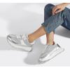 imageLUCKY STEP Womens Platform Retro Sneakers Classic Trainers Casual Footwear Tennis Running Chunky Laceup Stylish Walking ShoesSilver