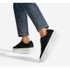 imageLUCKY STEP Womens Chunky Fashion Sneakers High Platform Rhinestone Butterfly Casual Faux Leather Durable Walking Tennis ShoesBlack