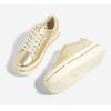 imageLUCKY STEP Womens Chunky Fashion Sneakers High Platform Rhinestone Butterfly Casual Faux Leather Durable Walking Tennis ShoesGold