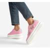 imageLUCKY STEP Womens Chunky Fashion Sneakers High Platform Rhinestone Butterfly Casual Faux Leather Durable Walking Tennis ShoesPink