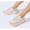 imageLUCKY STEP Womens Chunky Sneakers Fashion Platform Retro Tennis Casual Classic Cute Dad AntiSlip Stylish Walking Sport ShoesBeige