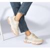 imageLUCKY STEP Womens Chunky Sneakers Fashion Platform Retro Tennis Casual Classic Cute Dad AntiSlip Stylish Walking Sport ShoesBeige