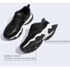 imageLUCKY STEP Womens Chunky Sneakers Fashion Platform Retro Tennis Casual Classic Cute Dad AntiSlip Stylish Walking Sport ShoesBlack