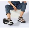 imageLUCKY STEP Womens Chunky Sneakers Fashion Platform Retro Tennis Casual Classic Cute Dad AntiSlip Stylish Walking Sport ShoesBrown Multi