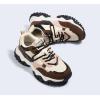 imageLUCKY STEP Womens Chunky Sneakers Fashion Platform Retro Tennis Casual Classic Cute Dad AntiSlip Stylish Walking Sport ShoesBrown Multi