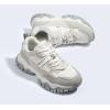 imageLUCKY STEP Womens Chunky Sneakers Fashion Platform Retro Tennis Casual Classic Cute Dad AntiSlip Stylish Walking Sport ShoesWhiteGrey