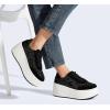 imageLUCKY STEP Womens Platform Chunky Sneakers Fashion Star Glitter Sparkly Wedge Walking Shoes High Heel Casual Shiny Thick Sole FootwearBlack Glitter