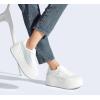 imageLUCKY STEP Womens Platform Chunky Sneakers Fashion Star Glitter Sparkly Wedge Walking Shoes High Heel Casual Shiny Thick Sole FootwearWhite Glitter