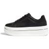 imageLUCKY STEP Womens Chunky Fashion Sneakers High Platform Rhinestone Butterfly Casual Faux Leather Durable Walking Tennis ShoesBlack