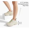 imageLUCKY STEP Rhinestone Chunky Sneakers for Women Fashion Platform Sparkly Dad Casual Shoes Lightweight Tennis Walking Sport FootwearBeige