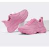 imageLUCKY STEP Rhinestone Chunky Sneakers for Women Fashion Platform Sparkly Dad Casual Shoes Lightweight Tennis Walking Sport FootwearPink