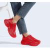 imageLUCKY STEP Rhinestone Chunky Sneakers for Women Fashion Platform Sparkly Dad Casual Shoes Lightweight Tennis Walking Sport FootwearRed