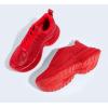 imageLUCKY STEP Rhinestone Chunky Sneakers for Women Fashion Platform Sparkly Dad Casual Shoes Lightweight Tennis Walking Sport FootwearRed