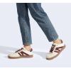 imageLUCKY STEP Women Classic Retro Gum Sole Fashion Sneakers Casual Tennis Skate Shoe Genuine Leather Walking Footwear Anti Slip TrainersBeigeRed