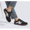 imageLUCKY STEP Women Classic Retro Gum Sole Fashion Sneakers Casual Tennis Skate Shoe Genuine Leather Walking Footwear Anti Slip TrainersBlack